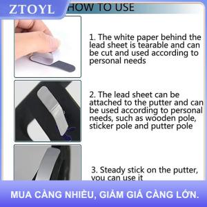 【ZTOYL】 10 cái đỉnh mái chèo vợt đầu sticker pickleball chì Băng Tennis Cầu Lông Golf vợt trọng đối trọng dán