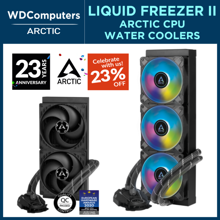 Arctic Liquid Freezer II CPU Water Coolers with ARGB. 240mm 280mm 360mm