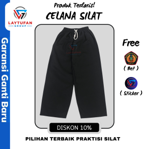 Celana silat ( Japan drill ) laytufan collection | celana komprang | celana komboran | celana hitam polos panjang