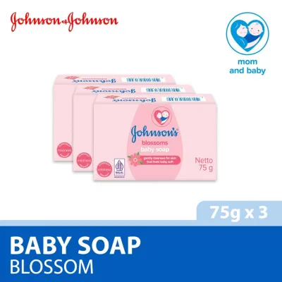 Johnsons Baby Blossom Soap 75g x 3s