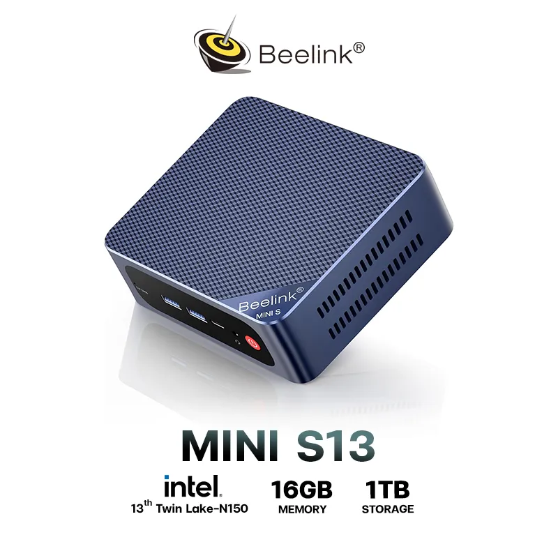 Beelink Mini S 13 ミニPC Intel N150 Beelink Mini S13 Mini PC,13th Intel Twin Lake-N150 (up to