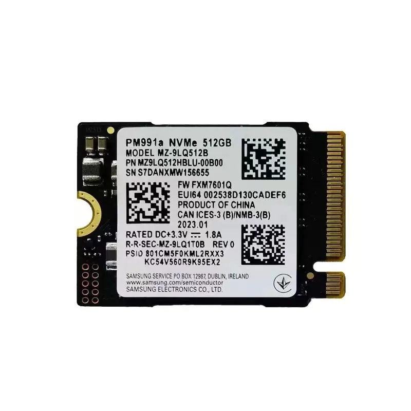 Samsung PM991a 1TB SSD M.2 2230 Internal Solid State Drive PCIe