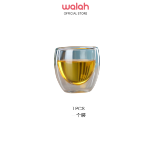 Double Wall Insulated Drinking Glass Cup Coffee Tea Double Layer Tea Cup 80ML