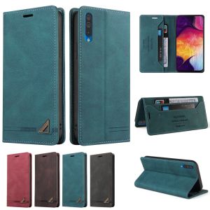 For Samsung Galaxy A10 A10S A20 A20S A30 A30S A50 A50S A70 Phone Case Business Leather Wallet Card Slots Couples Flip Cover Casing