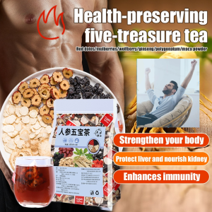 Ginseng Five Treasure Tea Bag/Mulberry Wolfberry Maca Five Treasure Tea/MenS Long-Lasting Tea 人参桑葚枸杞五宝茶