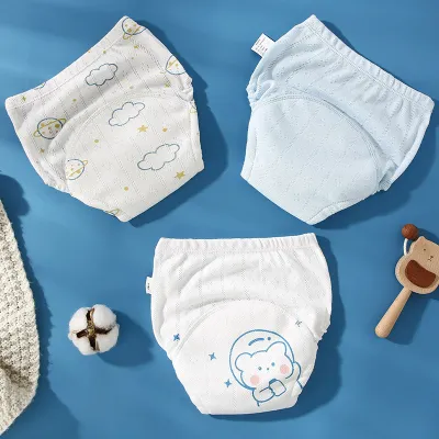 +LITTLE MUSHROOMS+ BABY UNISEX BOY GIRL TODDLER TRAINING PANTS UNDERWEAR POTTY TRAIN SHORTS PANTIES DIAPER SOFT COTTON