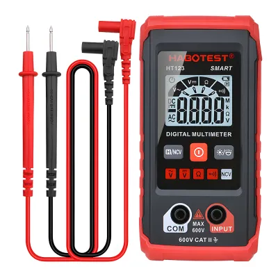 Digital Multimeter Auto Range 2000 Counts NCV Voltage Tester AC DC Ohm Portable Handheld with Backlight Data Hold