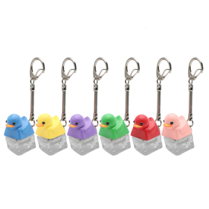 Quacking Duck Resin Keycap Keychain Duck Quacking Toy For Keyboards Customization Stress Reliever Gift