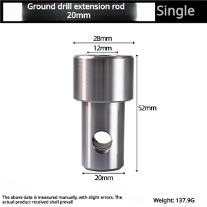 Auger Bit Converter For Drill/Hammer Drill/Impact Wrench Garden Auger Bit Tool Auger Hole Excavator Ground Drill Soil Drill For Planting Drill Auger Gardening Tools Soil Drill Garden Sowing Flower Seeder  Earth Ground Auger Drill Bit Converter