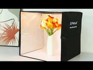 Fast Delivery⚡25CM Portable LED Folding Photo Studio Ring Light Simple Photo Studio with 6 Double-Sided Background Cloths