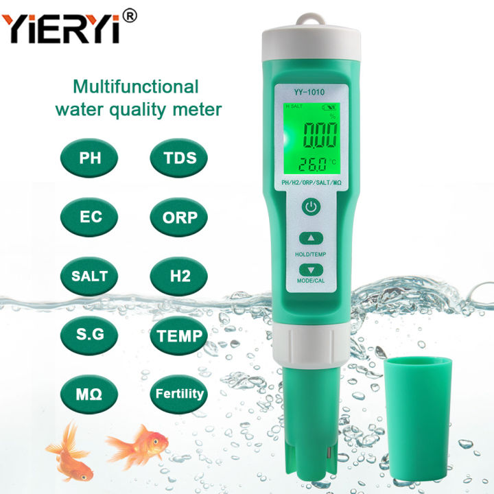Tds Ec Meter Hold, Tds Ec Multifunctionele Digitale Lcd Water Tester Temperatuur Tds Ec Meter Voor Drink Drank