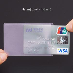 Vỏ bọc thẻ trong suốt đựng ATM chứng minh thẻ học sinh sinh viên ngân hàng