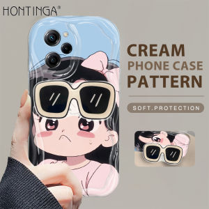 (With Free Holder) Hontinga Casing Case For Xiaomi Poco X7 Pro C75 C61 F6 Pro 5G C65 X5 Pro 5G Poco M6 Pro F3 F4 M4 M3 Pro 5G X2 X3 NFC Pro GT X4 NFC GT Case Cute Anime Crayon Shin-chan Soft Silicone Wavy Rubber Cases Phone Case Softcase Casing