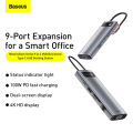 Baseus USB C Hub Loại C Để HDMI Tương Thích Rj45 đầu đọc SD Pd 100W Sạc USB 3.0 USB-C HUB cho MacBook Pro trạm dock Splitter. 