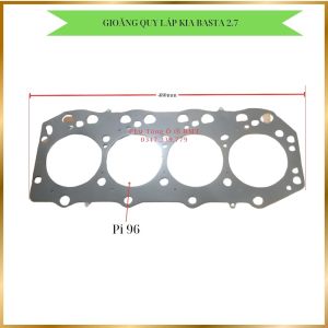 Gioăng (ron) quy láp ron mặt máy lắp cho xe Kia Basta 2.7. Ron thép 4 lớp