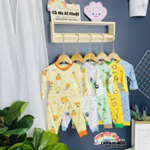 Bộ Minky Mom CaNas Dài Tay Quần Đáy Đũng Thun Lạnh Hàng Chuẩn Họa Tiết Dể Thương Cho Bé Gái Bé Trai Đủ Màu