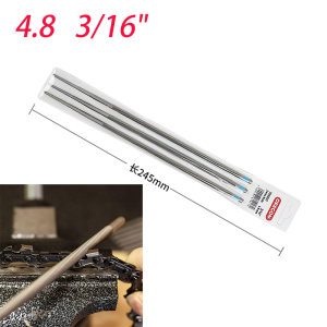 3Pcs Chainsaw Chain Files 7/32" 3/16" Japanese Rust-resistant Chainsaw Chain Sharpening Round Files