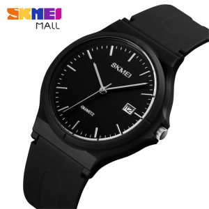 SKMEI 1449 Fashion Women Quartz Watch Casual Date Simple Genuine Men Wristwatch 50M Waterproof