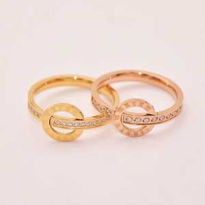 Cincin Titanium Wanita Korea / Cincin Titanium Anti Karat Ori Emas / Cincin Wnita Titanium