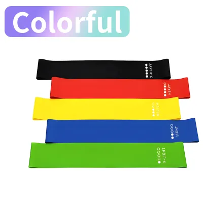 Training Resistance Bands Exercise Loops Elastic Yoga Band Weight Loss Squad Workout Tension Band Training Rubber 1set