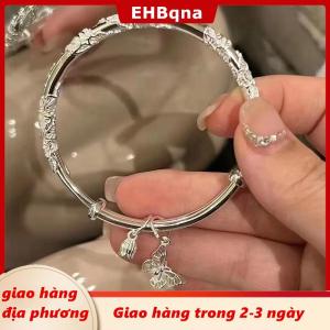 [COD] EHBqna 3PF Ship within 24 hours Trung Quốc Phong Cách Hoa Bướm Đẩy Kéo Có Thể Điều Chỉnh Bangle Hình Trái Tim Tre Liên Kết Hoa Bud Mở Vòng Đeo Tay Thời Trang Đồ Trang Sức