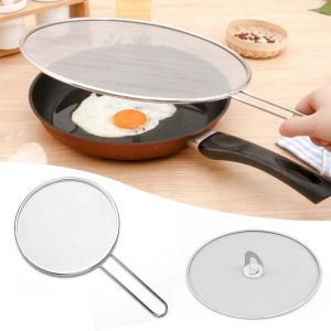 29/33cm Splatter Screen Guards Mesh Anti-Splash Guard Oil Net Splash Cover Pan Pot Frying Oil Cooking Cover