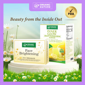 ORGANIC NATURE HEALTHY GLOW SET - SKINCARE KIT AND BEAUTY POWDER DRINK