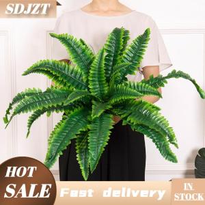 SDJZT Sống động như thật nhân tạo Boston Dương Xỉ giả nhựa cây trang trí UV kháng cho ngoài trời nhà bếp trang trí nội thất trang trí sân vườn cây nhân tạo