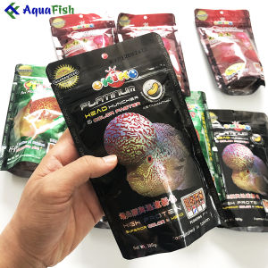 Thức ăn cho cá La Hán Okiko 100g giúp cá nhanh lớn phát triển đầu và lên màu sắc đẹp
