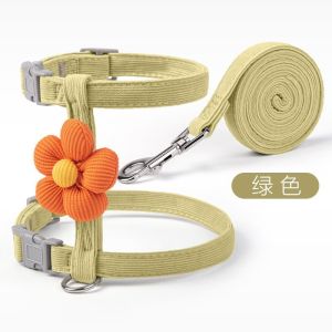 2026 Hot Sale [ Shipped from China ] Pet leash with gradient color I-shaped harness set anti-shock cat walking leash pet supplies dog leash B3