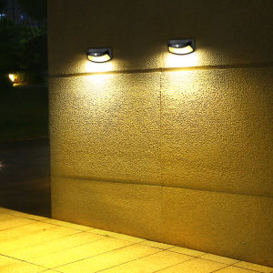 RANPO Solar Outdoor Wall Light Lamp Outdoor Waterproof Garden Decoration Enclosure Outdoor Human Sensing Wall Lamp Villa Garden Human Sensing LED Wall Light