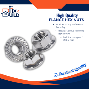 10PCS Galvanized Hex Flange Nut 3mm 4mm 5mm 6mm 8mm 10mm Locking Nut for Bolts Motorcycle