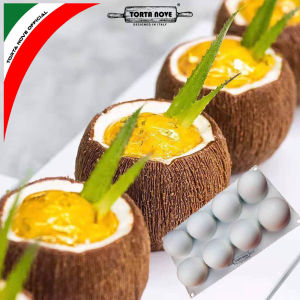 Cetakan kue silikon SPHERE 8 bulat bola dome 3D mousse cake entremet puding coklat sabun Lilin