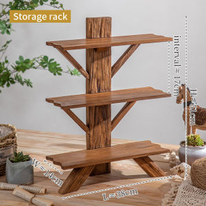 ชั้นวางของทำจากต้นไม้ ชั้นวางของก้านไม้สัก ชั้นวางหนังสือตั้งโต๊ะและแขวนผนัง ชั้นวางชุดน้ำชาตกแต่งห้องนั่งเล่นโรงแรม