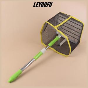 LEYOUFU Portable 180 Degree Angle Adjustable Square Ping Pong Ball Picker Telescopic Stainless Steel Table Tennis Ball Catcher