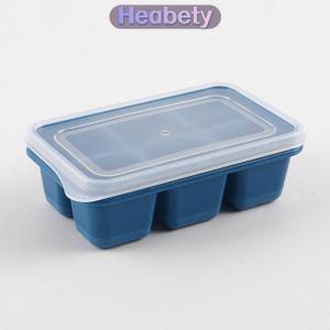 Heabety 6-lưới Ice ball maker moldes de silicona BPA miễn phí với có thể tháo rời nắp Silicone khuôn Ice Cube khay Ice Cube khuôn nhà bếp acces