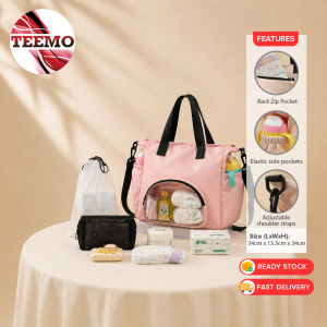 TEEMO Large Capacity Mommy Diaper Bag Handheld Crossbody Baby Maternity Bag Portable Outdoor Baby Care Tote Beg Ibu - Fulfilled by TEEMO SHOP