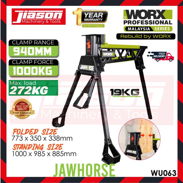 WORX WU063 1 Ton Professional Portable Clamping Work Station / Jawhorse