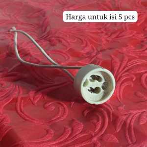 Fitting GU10/Konektor Lampu Spot GU10 Isi 5 Pcs