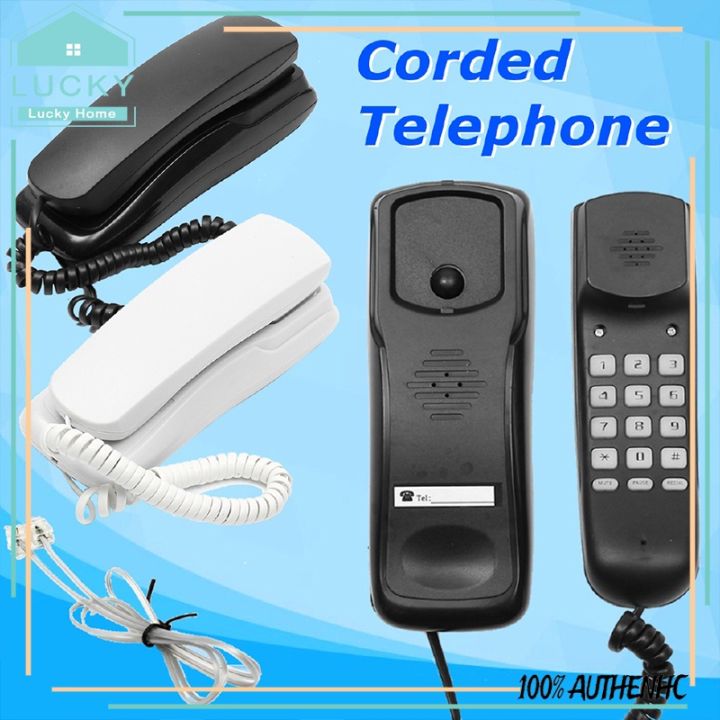 KXT-580 Big Button Corded Landline Phone - Wall Mount Or Desk, With Call Light & Redial
