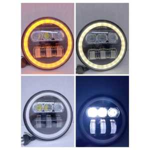 LAMPU DEPAN REFEKTOR DAYMAKER 5.75inc plus batok CB100 Daymaker cobra 16titik plus sein universal
