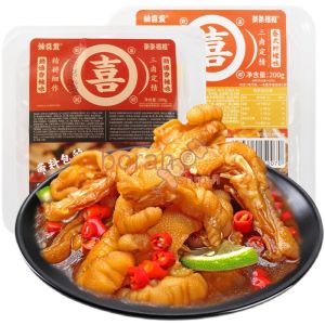 无骨鸡爪Boneless Chicken Feet Citric Acid Spicy 200g Boxed Internet Celebrity Boneless Chicken Feet Snacks Casual