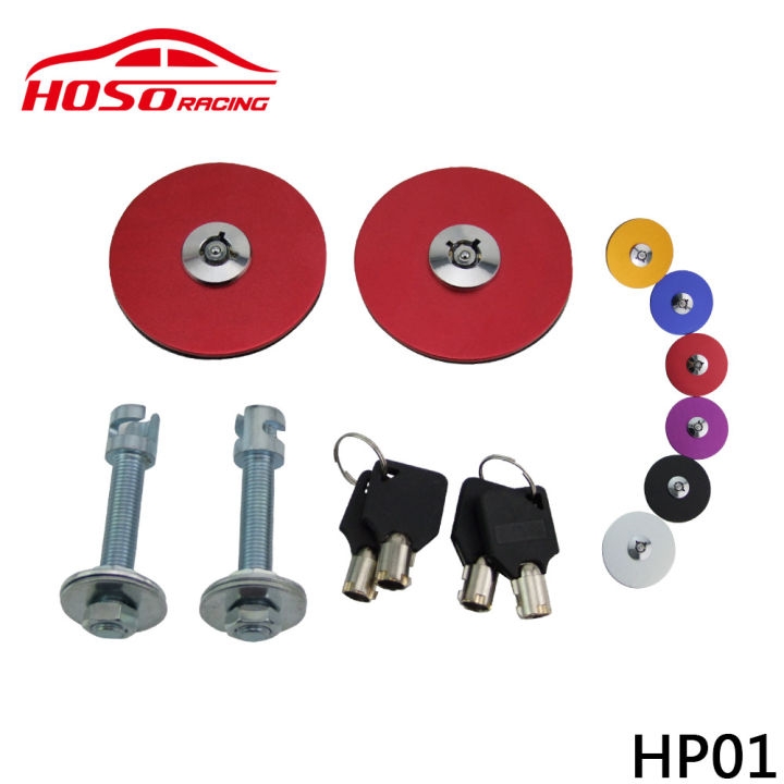 Lock Engine Hood Car Hood Auto Parts Car Modification Engine Hood Lock Aluminum Alloy ...
