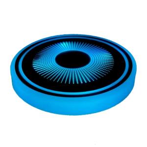 ที่วางแก้วยานพาหนะ LED มี7สีพร้อมที่รองแก้วแบบชาร์จไฟผ่าน USB สำหรับตกแต่งภายในเพิ่มบรรยากาศการขับขี่