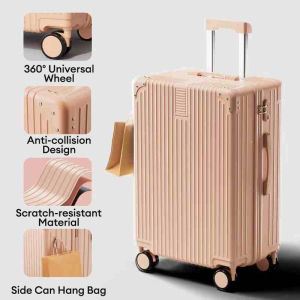 BE 20/24 Inch Travel Luggage Lightweight ABS Thickened Suitcase With 360° Spinner Wheels & Large Capacity
