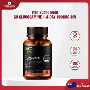 Viên uống bổ xương khớp nhập khẩu chính hãng New Zealand GO GLUCOSAMINE 1-A-DAY 1500mg(30 viên) hỗ trợ tăng dịch khớp giảm thoái hóa khô - cứng khớp
