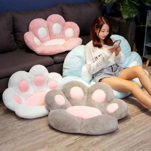 60cm*70cm Cut Cat Scratch Cushion Soft Stuffed Floor Cushion Kawaii Chair Sofa Butt Pad for Home Room Decoration Office Nap Doll2026