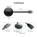 Chromecast 1080P Wireless HDMI Dongle Display Receiver Wireless TV Screen Mirror Display TV Cast Display For iOS Android Chrome Google Home. 