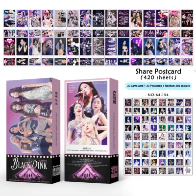 KPOP BlackPink Postcard WITH PAPER STICKER