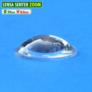 Lensa Senter Led Zoom Swat Taff Police Lensa PMMA 29mm Cembung Datar H.8 DIY